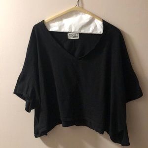 Bucket List Black Cropped Tee